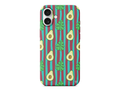 Avokado Lansman Model İçi Kadife Silikon Telefon Kılıfı – Plus Serisine Özel