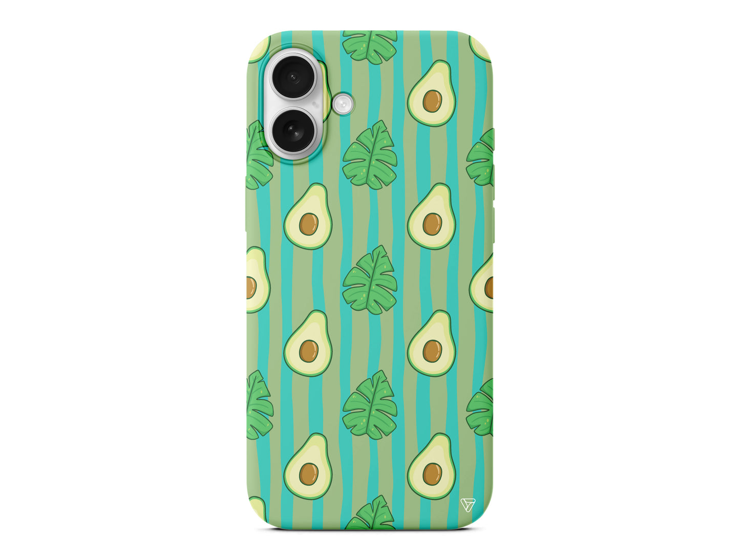 Avokado Lansman Model İçi Kadife Silikon Telefon Kılıfı