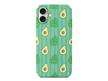 Avokado Lansman Model İçi Kadife Silikon Telefon Kılıfı