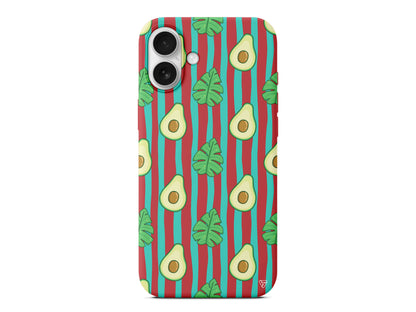 Avokado Lansman Model İçi Kadife Silikon Telefon Kılıfı – Plus Serisine Özel