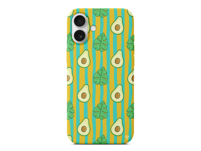 Avokado Lansman Model İçi Kadife Silikon Telefon Kılıfı