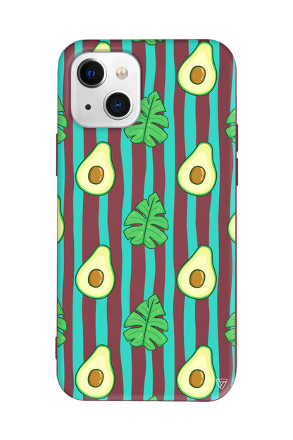 Avokado Lansman Model İçi Kadife Silikon Telefon Kılıfı