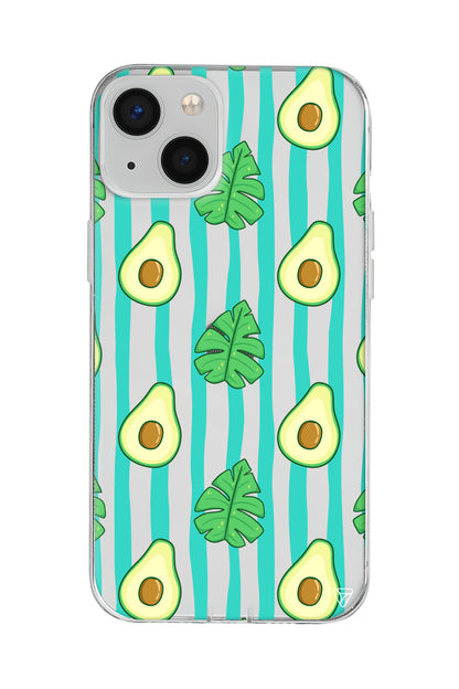 Avokado Lansman Model İçi Kadife Silikon Telefon Kılıfı