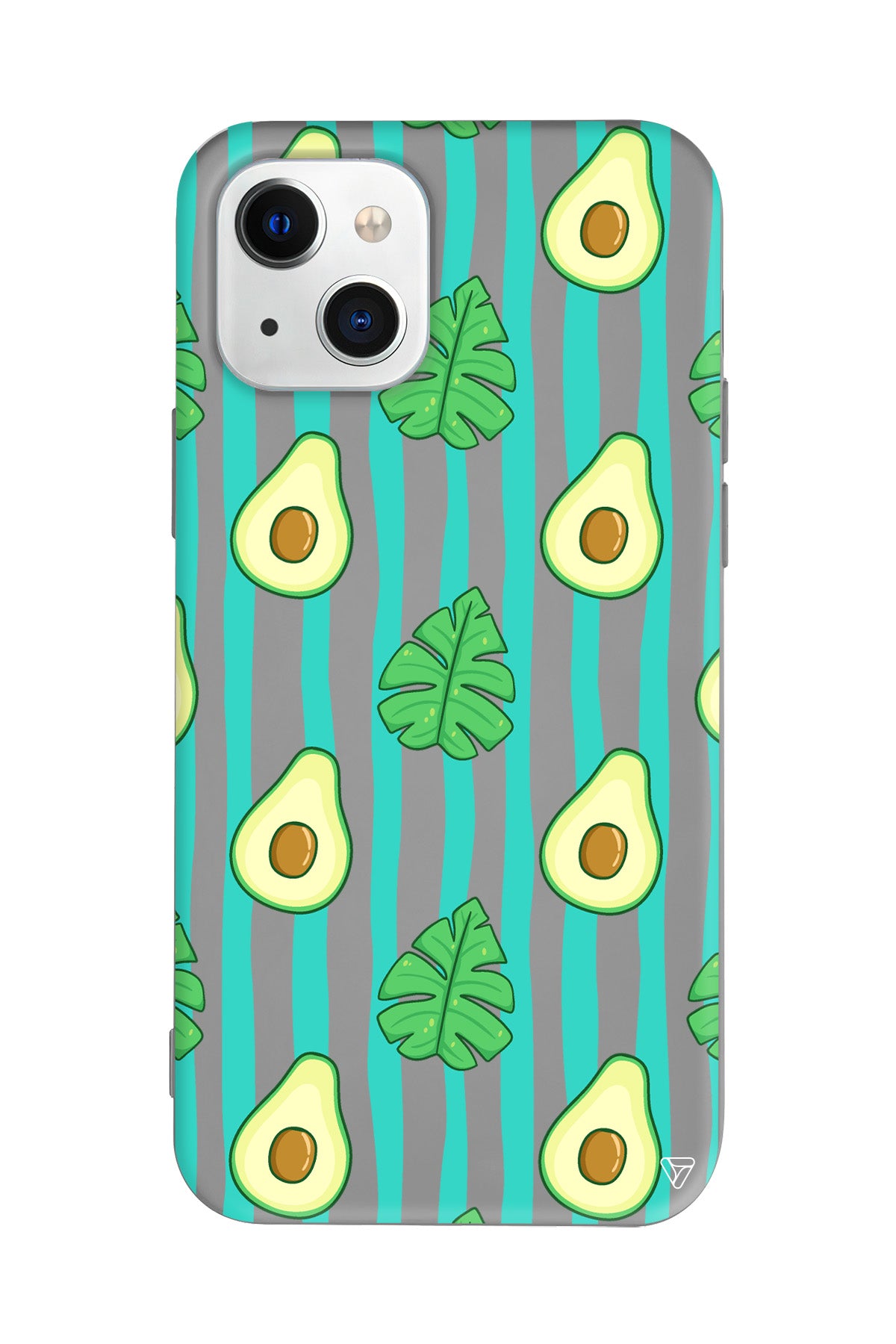 Avokado Lansman Model İçi Kadife Silikon Telefon Kılıfı