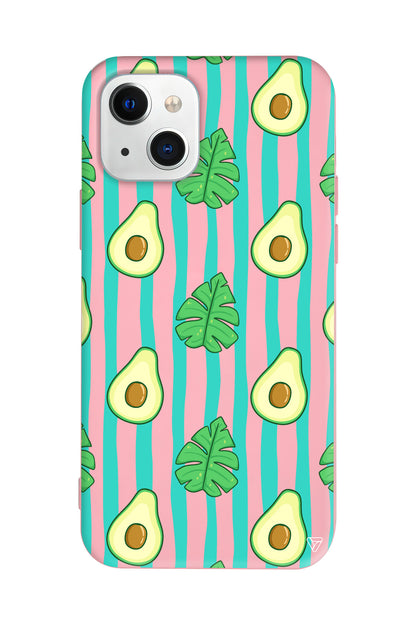 Avokado Lansman Model İçi Kadife Silikon Telefon Kılıfı – Plus Serisine Özel