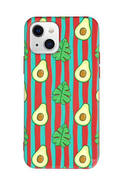 Avokado Lansman Model İçi Kadife Silikon Telefon Kılıfı – Plus Serisine Özel