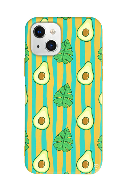 Avokado Lansman Model İçi Kadife Silikon Telefon Kılıfı – Plus Serisine Özel