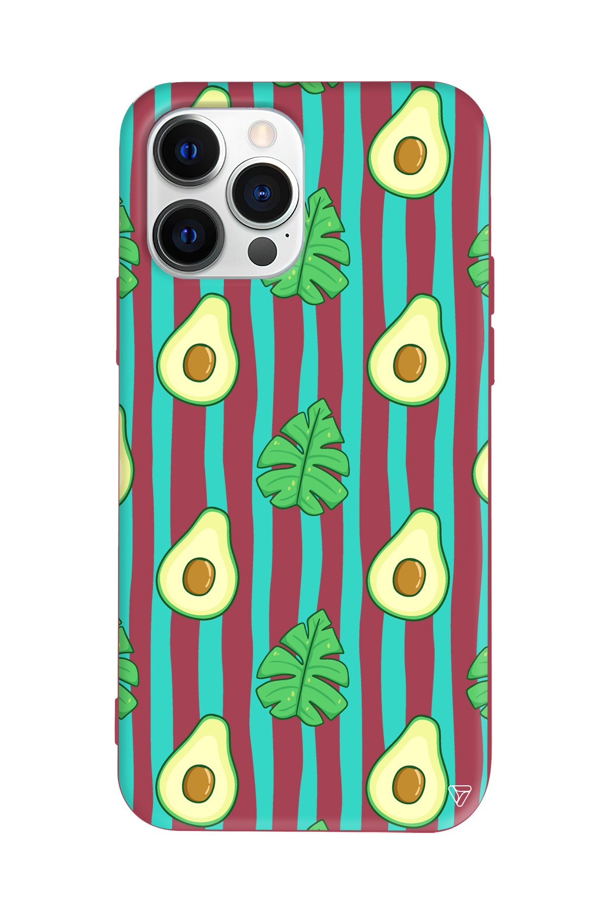 Avokado Lansman Model İçi Kadife Silikon Telefon Kılıfı