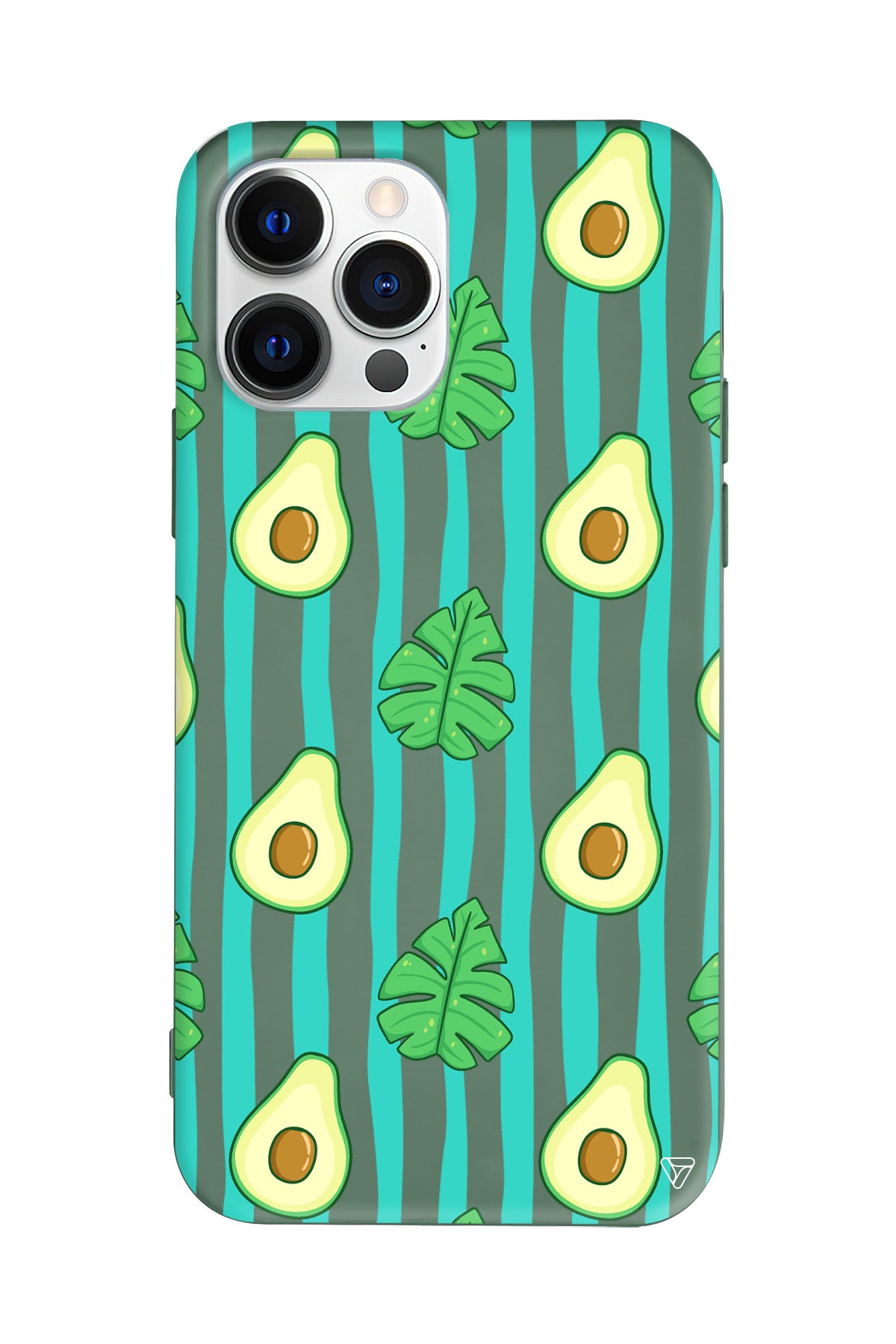 Avokado Lansman Model İçi Kadife Silikon Telefon Kılıfı