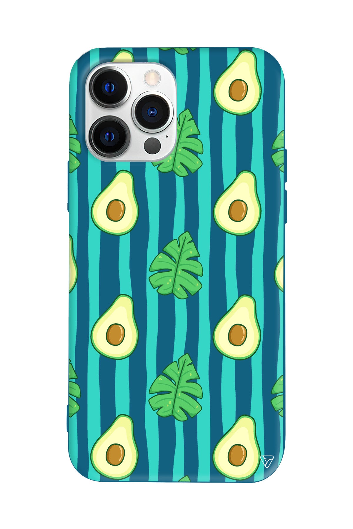 Avokado Lansman Model İçi Kadife Silikon Telefon Kılıfı