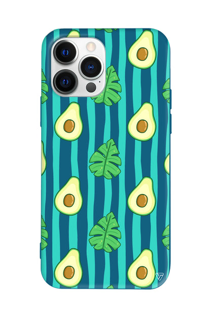 Avokado Lansman Model İçi Kadife Silikon Telefon Kılıfı