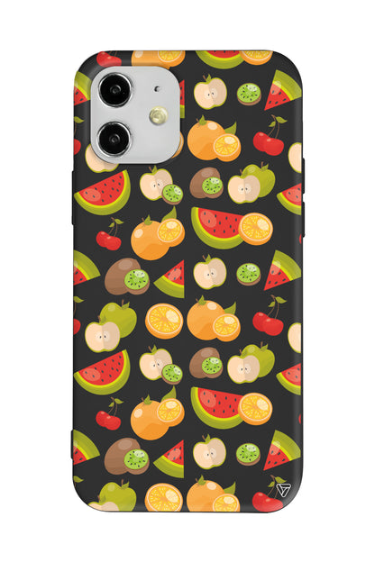 Meyve Bahcesi Lansman Model İçi Kadife Silikon Telefon Kılıfı