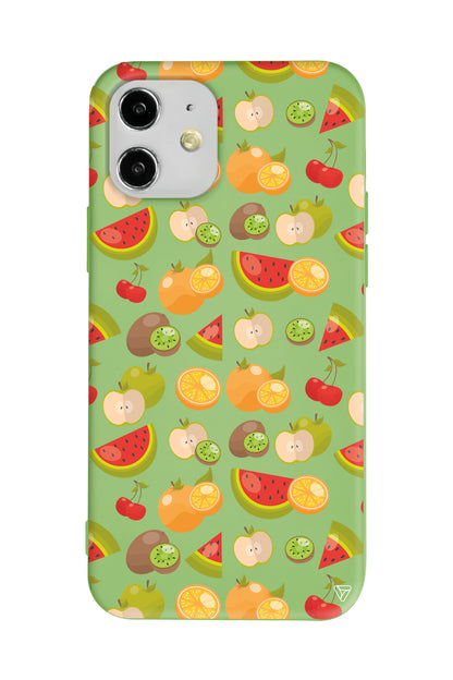Meyve Bahcesi Lansman Model İçi Kadife Silikon Telefon Kılıfı