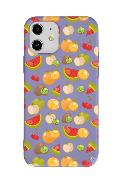 Meyve Bahcesi Lansman Model İçi Kadife Silikon Telefon Kılıfı