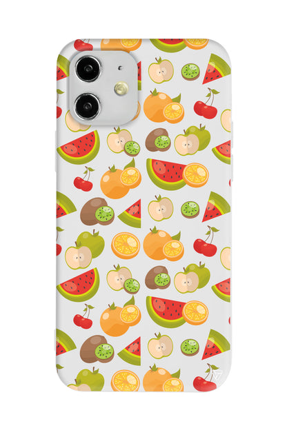 Meyve Bahcesi Lansman Model İçi Kadife Silikon Telefon Kılıfı