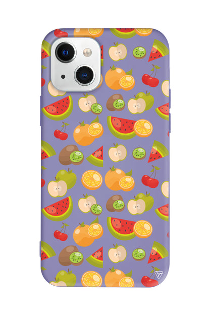 Meyve Bahcesi Lansman Model İçi Kadife Silikon Telefon Kılıfı