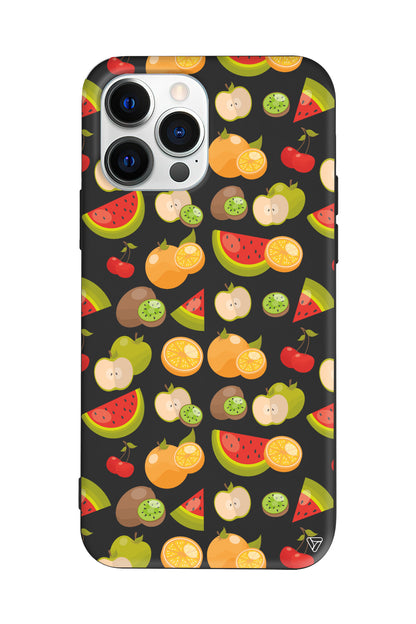 Meyve Bahcesi Lansman Model İçi Kadife Silikon Telefon Kılıfı