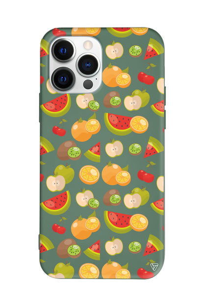 Meyve Bahcesi Lansman Model İçi Kadife Silikon Telefon Kılıfı