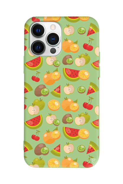 Meyve Bahcesi Lansman Model İçi Kadife Silikon Telefon Kılıfı
