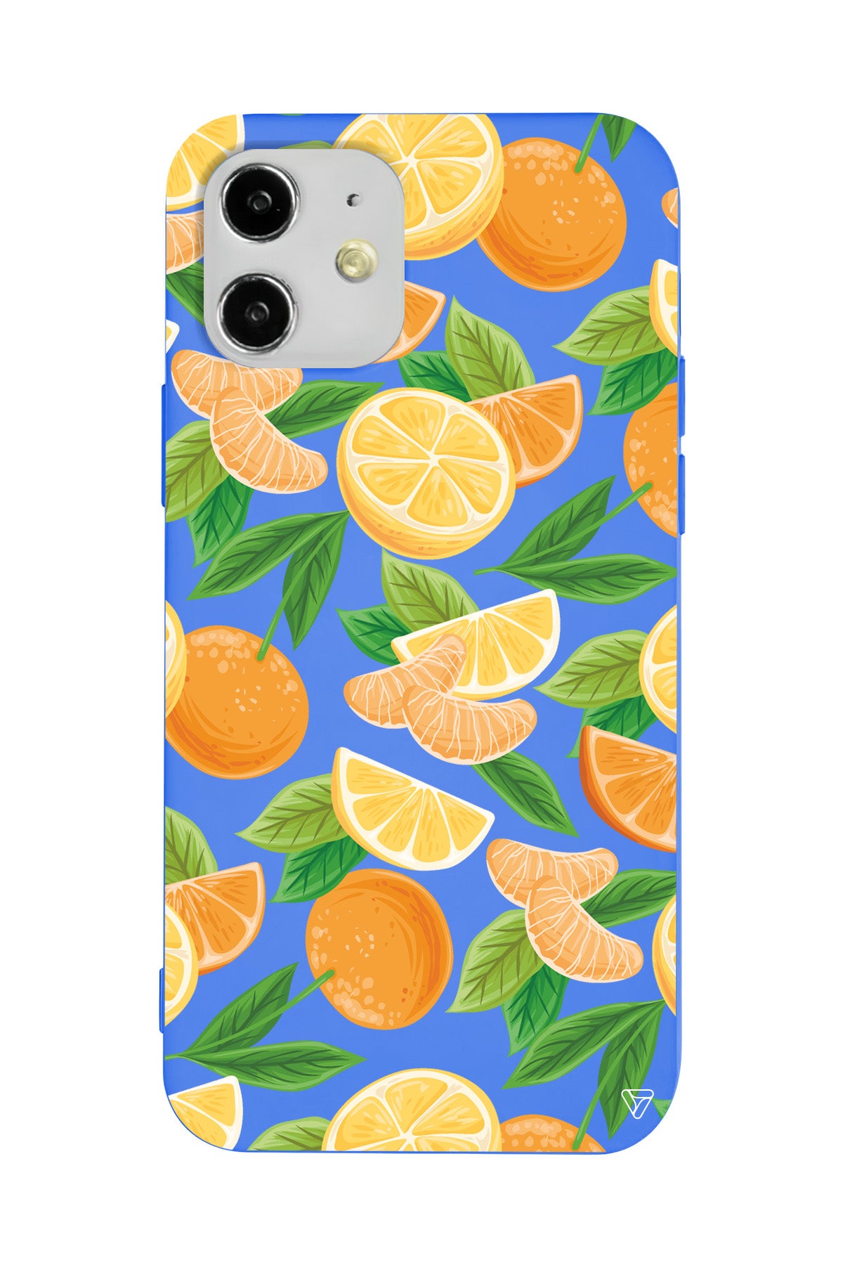 Portakal Dilimleri Lansman Model İçi Kadife Silikon Telefon Kılıfı