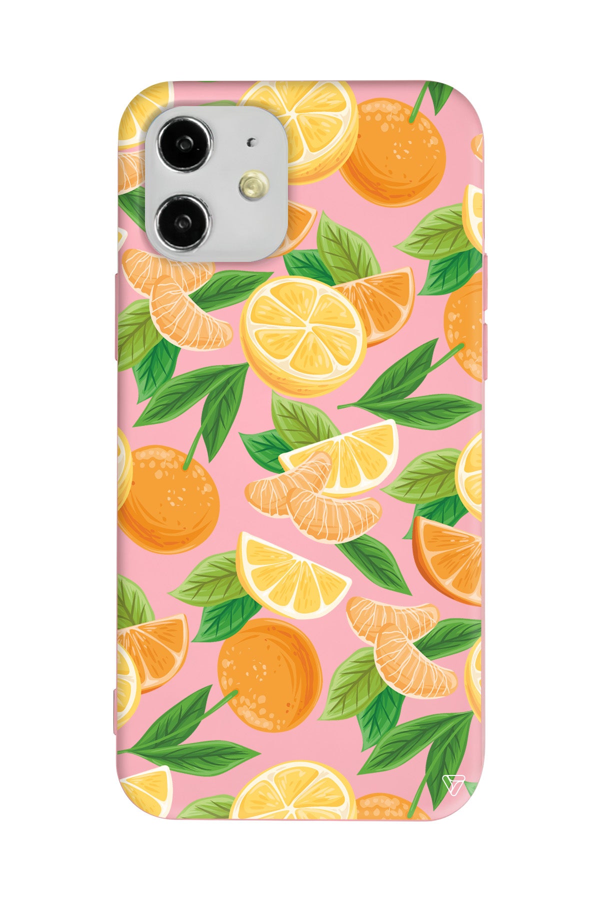 Portakal Dilimleri Lansman Model İçi Kadife Silikon Telefon Kılıfı