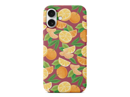 Portakal Dilimleri Lansman Model İçi Kadife Silikon Telefon Kılıfı – Plus Serisine Özel