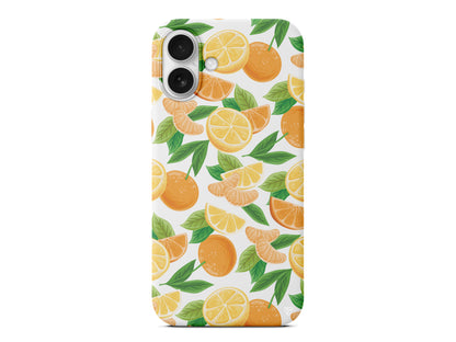Portakal Dilimleri Lansman Model İçi Kadife Silikon Telefon Kılıfı – Plus Serisine Özel