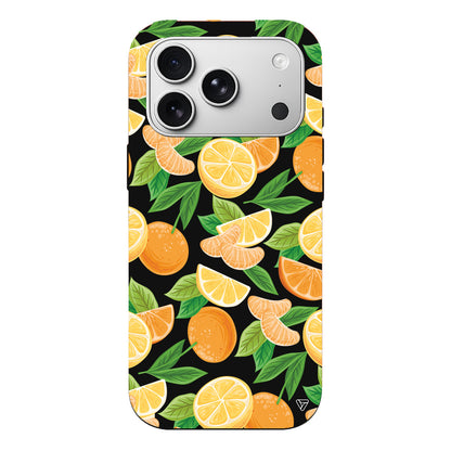 Portakal Dilimleri Lansman Model İçi Kadife Silikon Telefon Kılıfı