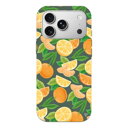 Portakal Dilimleri Lansman Model İçi Kadife Silikon Telefon Kılıfı