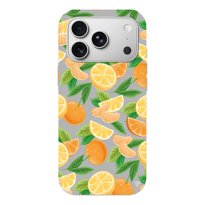 Portakal Dilimleri Lansman Model İçi Kadife Silikon Telefon Kılıfı