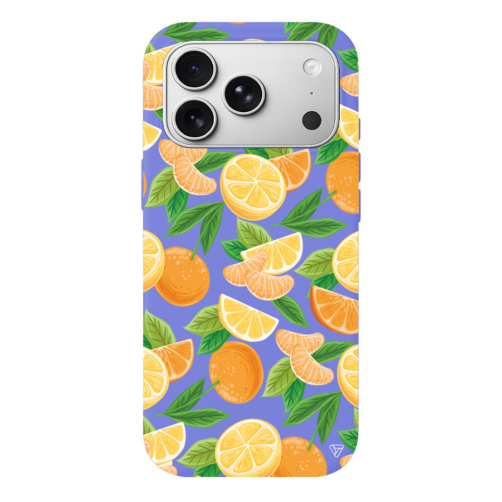 Portakal Dilimleri Lansman Model İçi Kadife Silikon Telefon Kılıfı