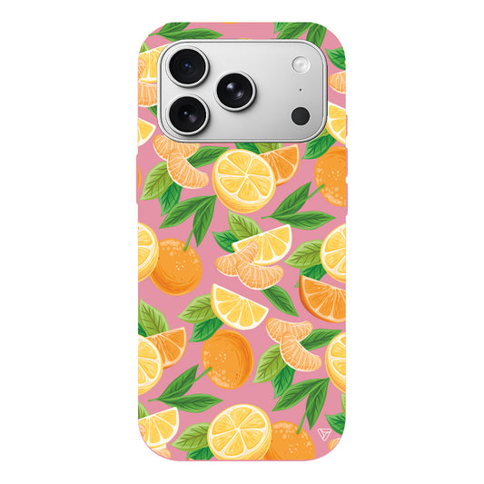 Portakal Dilimleri Lansman Model İçi Kadife Silikon Telefon Kılıfı