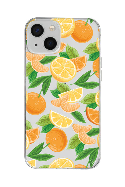 Portakal Dilimleri Lansman Model İçi Kadife Silikon Telefon Kılıfı – Plus Serisine Özel