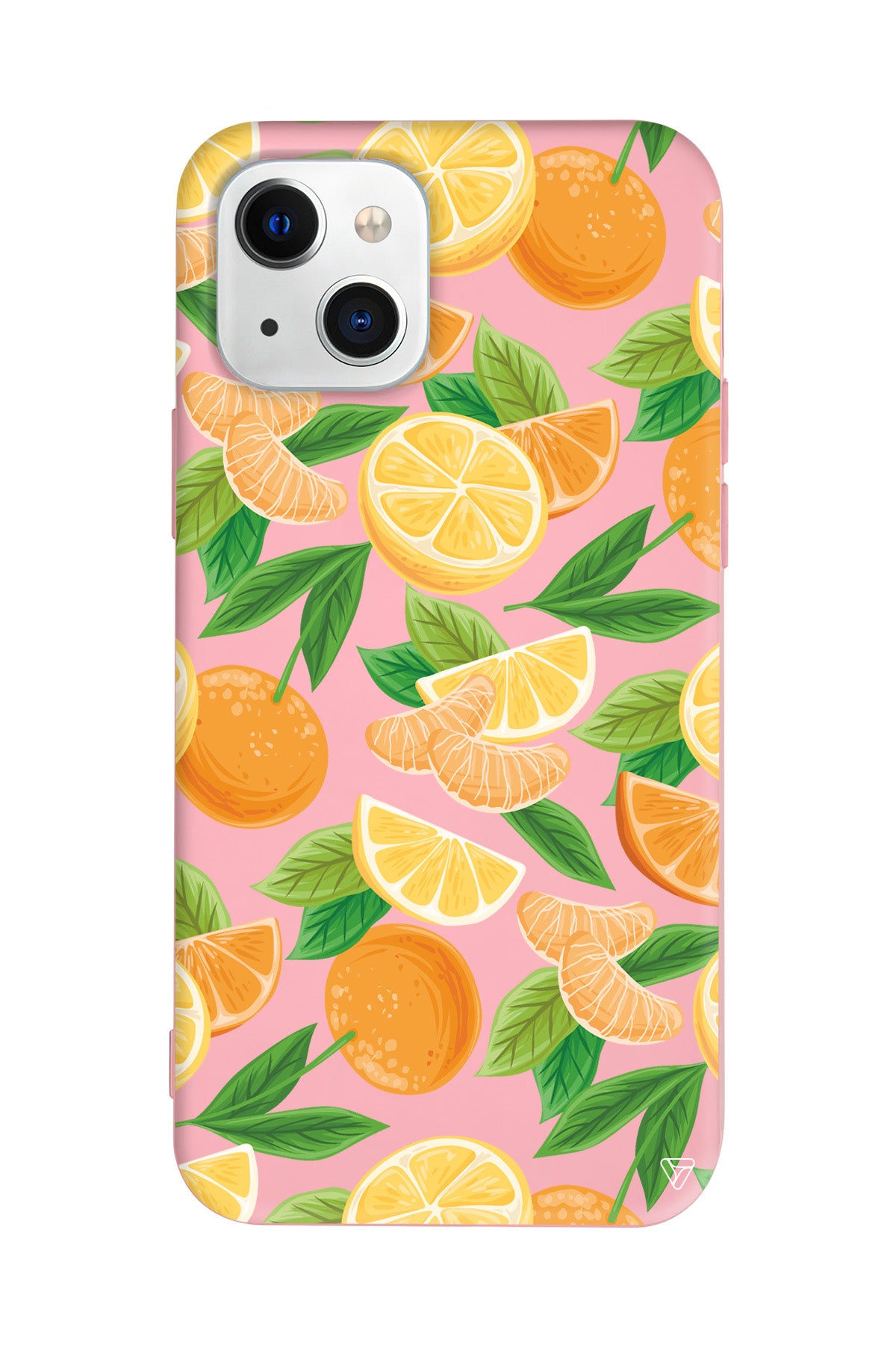 Portakal Dilimleri Lansman Model İçi Kadife Silikon Telefon Kılıfı
