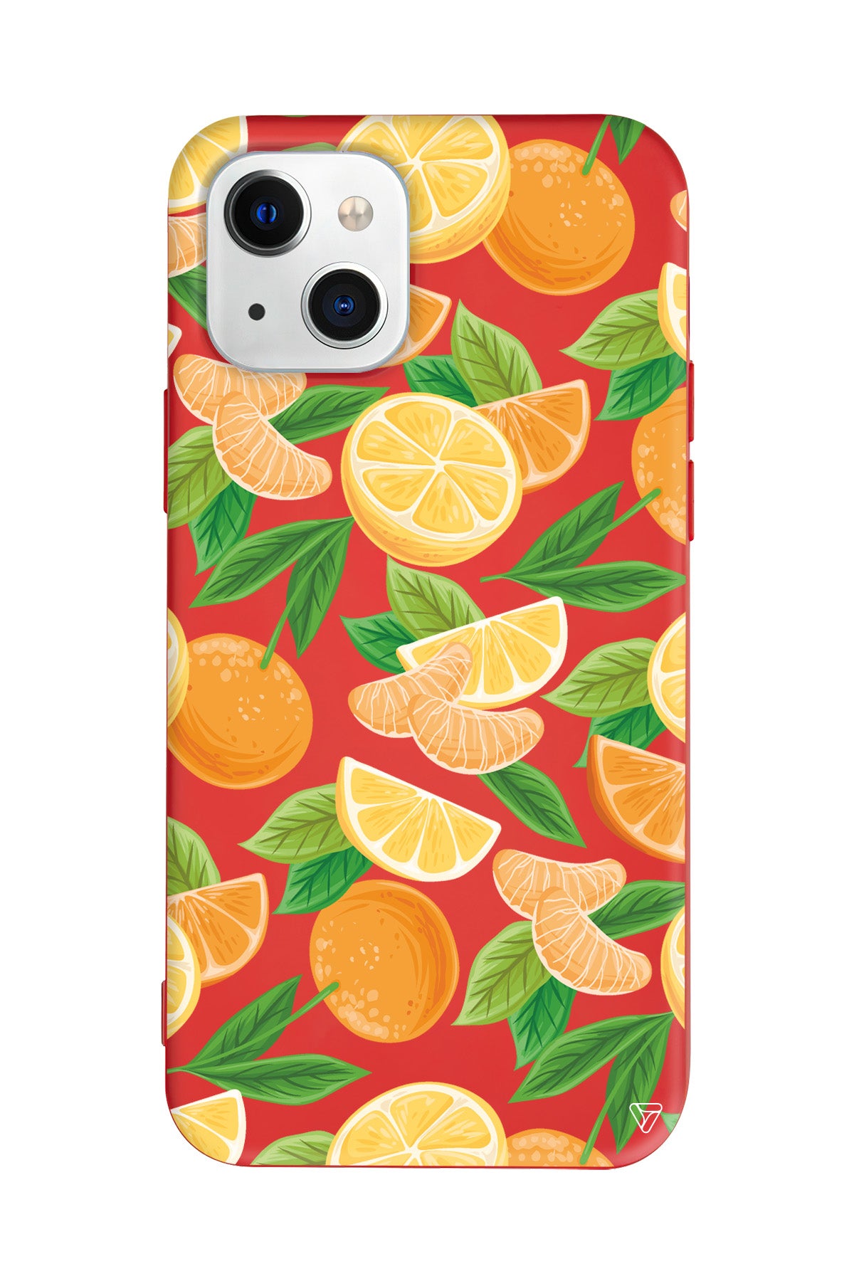 Portakal Dilimleri Lansman Model İçi Kadife Silikon Telefon Kılıfı – Plus Serisine Özel