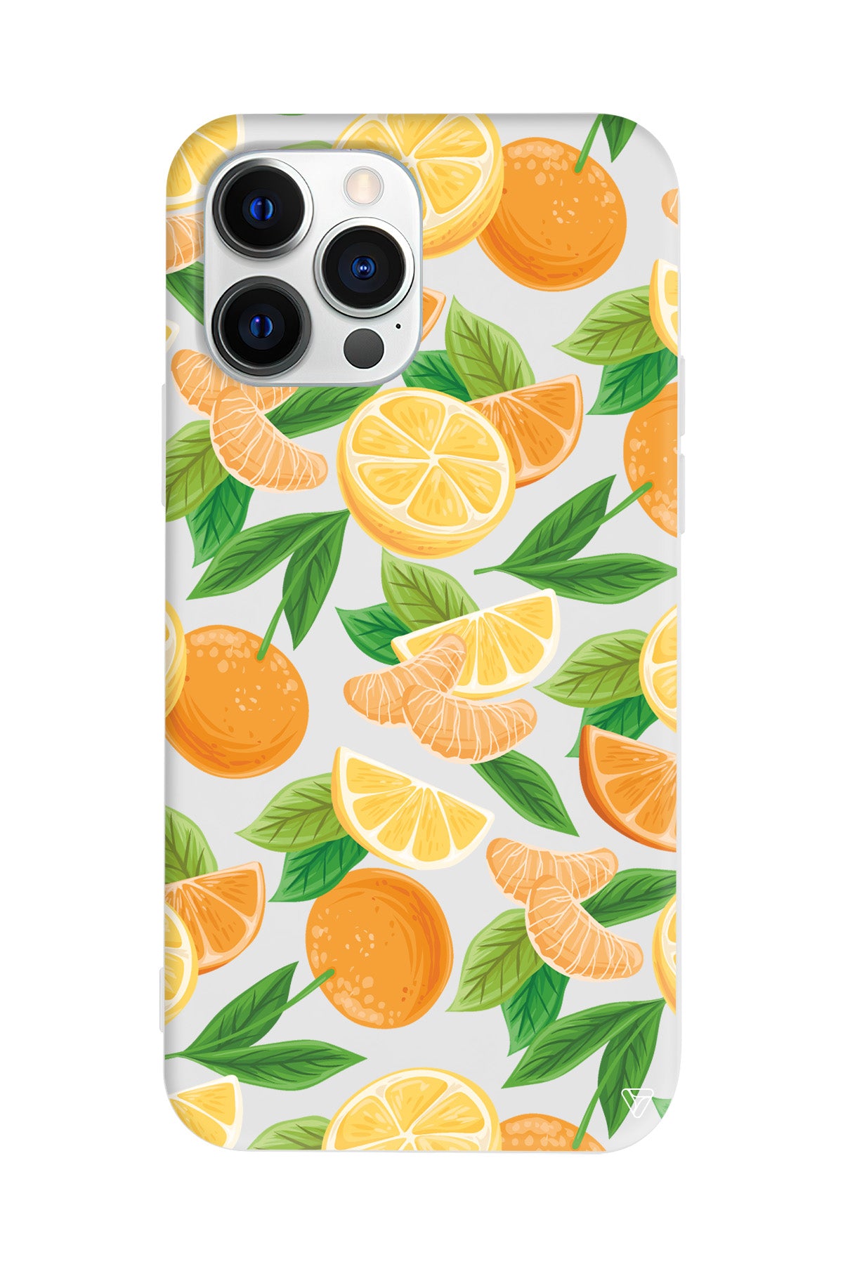 Portakal Dilimleri Lansman Model İçi Kadife Silikon Telefon Kılıfı