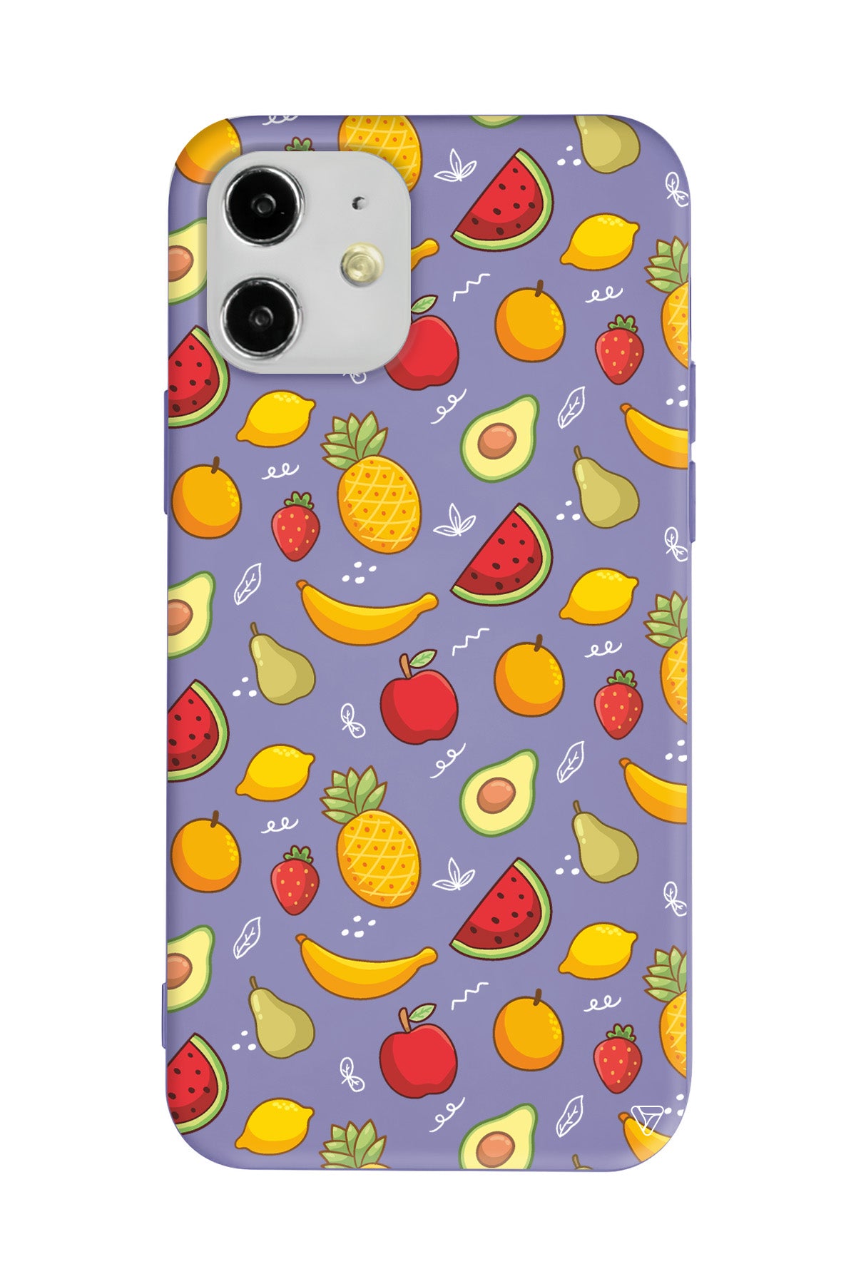 Minik Meyveler Lansman Model İçi Kadife Silikon Telefon Kılıfı