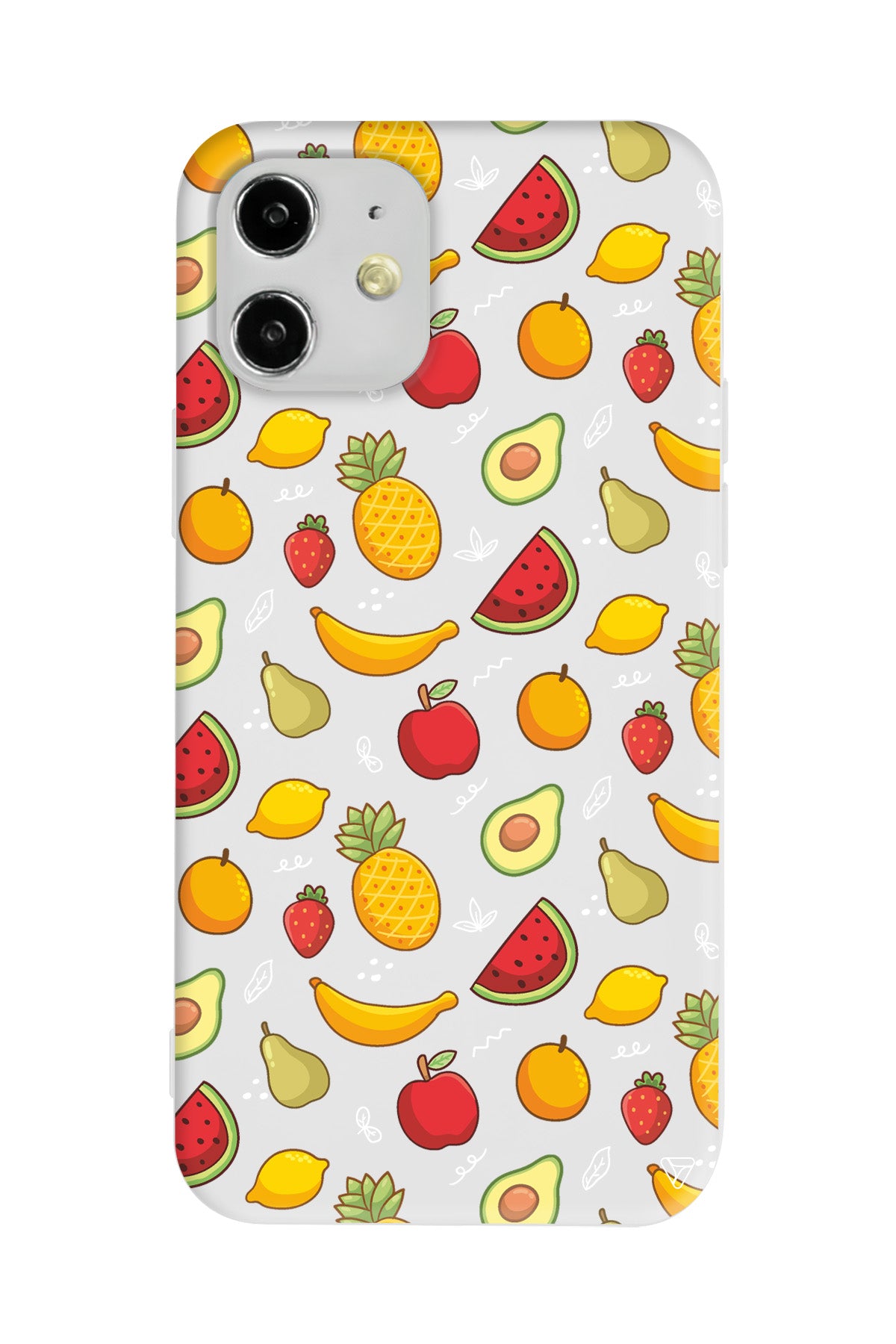 Minik Meyveler Lansman Model İçi Kadife Silikon Telefon Kılıfı