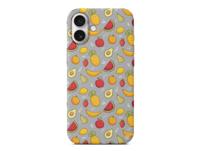 Minik Meyveler Lansman Model İçi Kadife Silikon Telefon Kılıfı