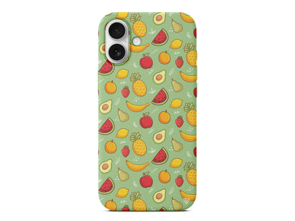 Minik Meyveler Lansman Model İçi Kadife Silikon Telefon Kılıfı