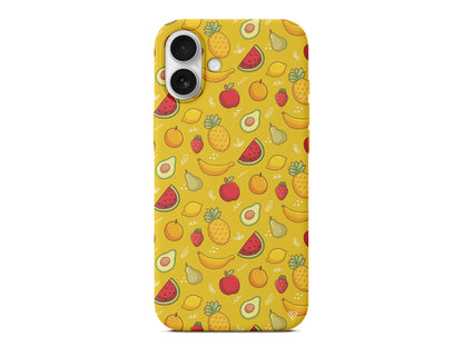 Minik Meyveler Lansman Model İçi Kadife Silikon Telefon Kılıfı