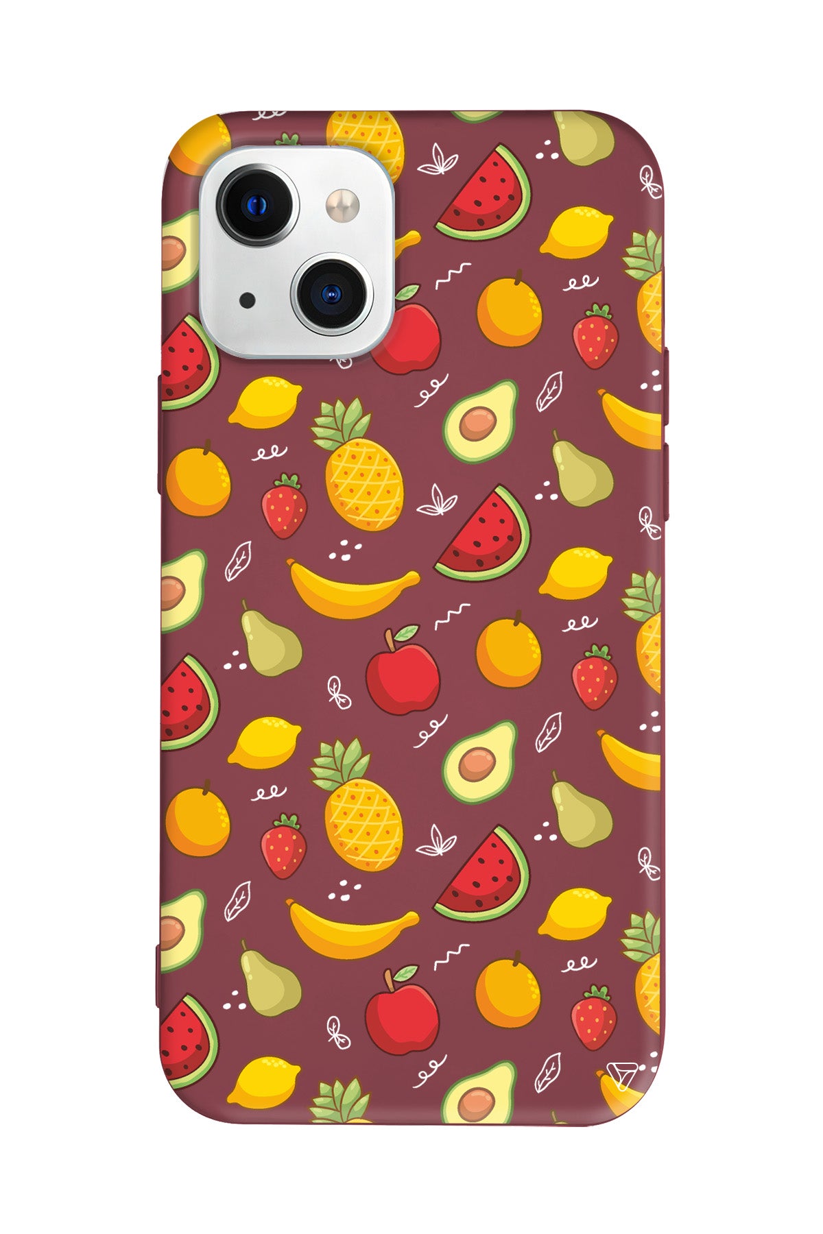 Minik Meyveler Lansman Model İçi Kadife Silikon Telefon Kılıfı