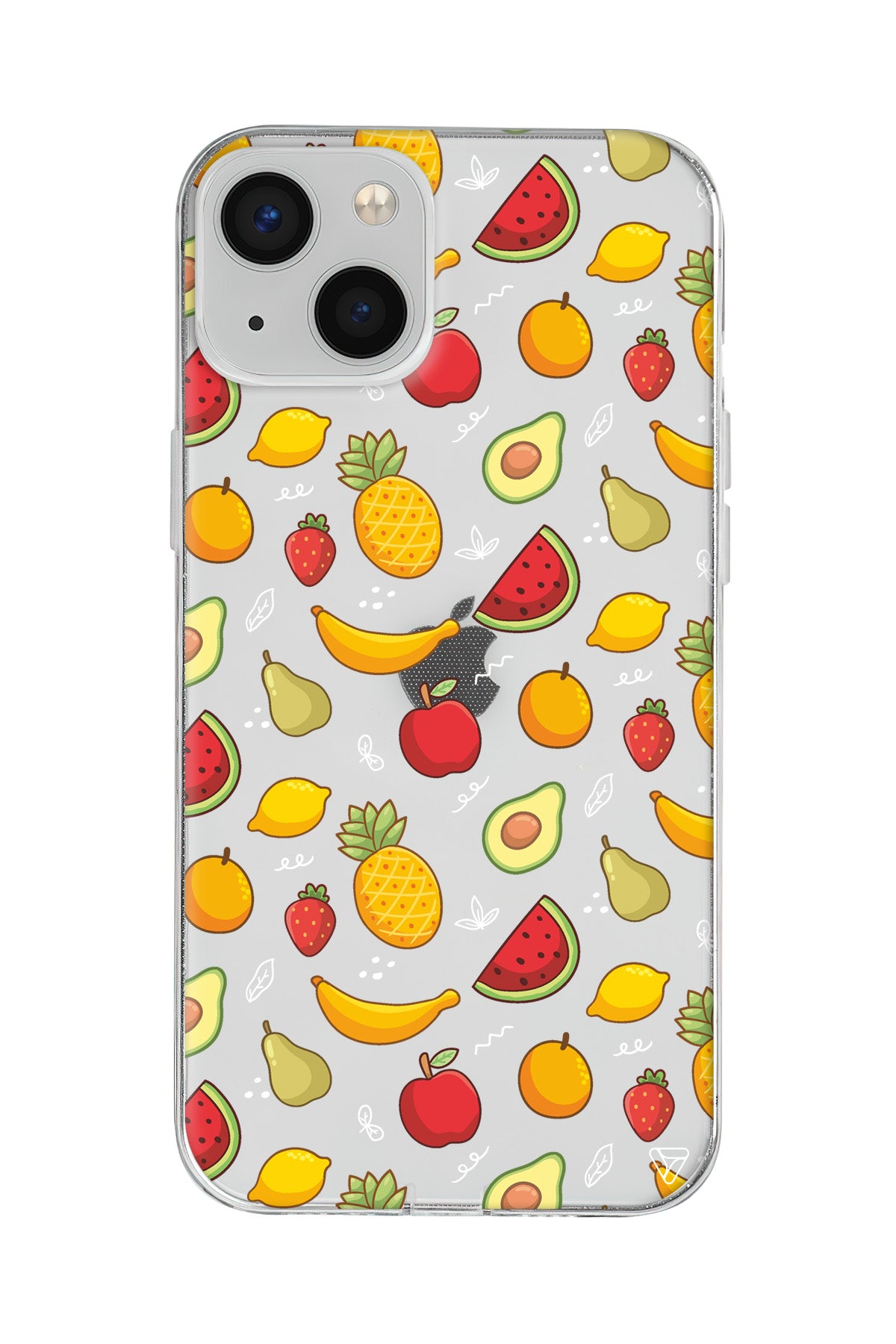 Minik Meyveler Lansman Model İçi Kadife Silikon Telefon Kılıfı