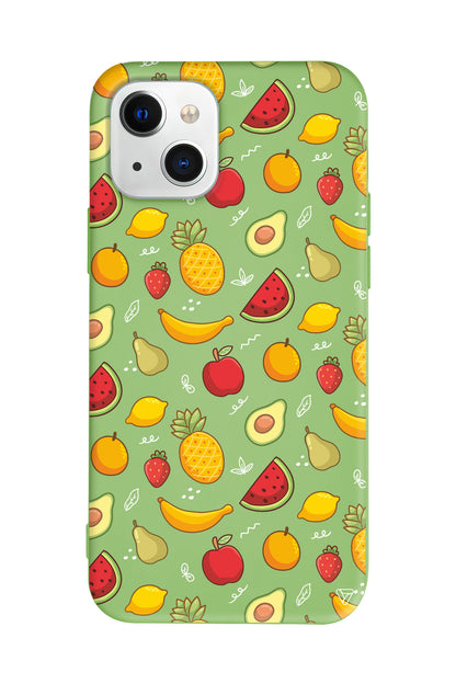 Minik Meyveler Lansman Model İçi Kadife Silikon Telefon Kılıfı – Plus Serisine Özel