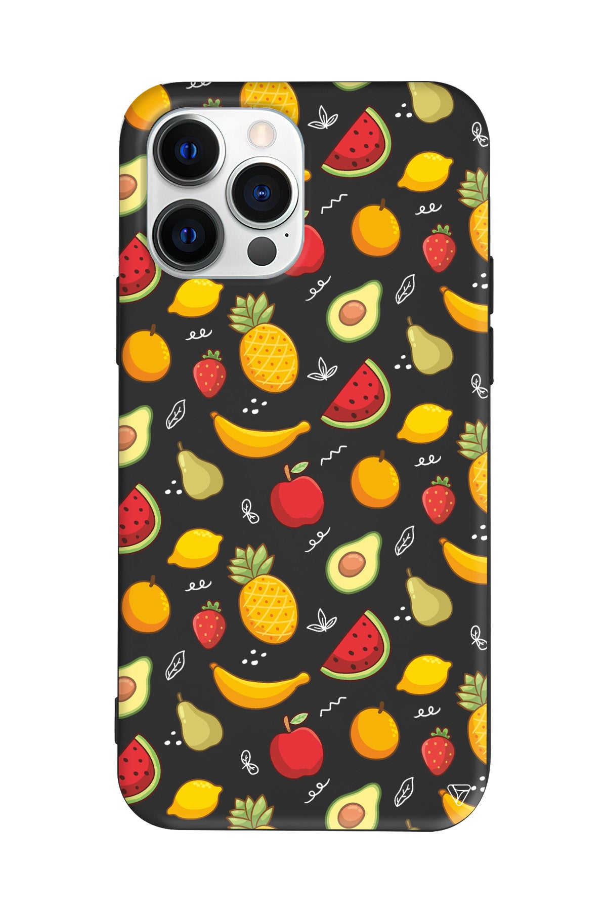 Minik Meyveler Lansman Model İçi Kadife Silikon Telefon Kılıfı