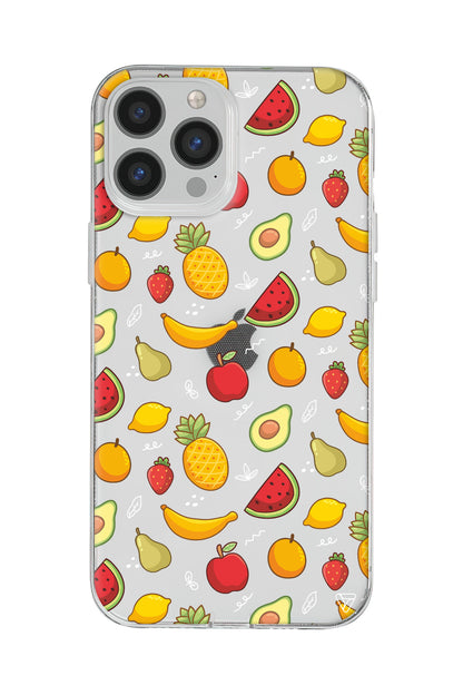 Minik Meyveler Lansman Model İçi Kadife Silikon Telefon Kılıfı