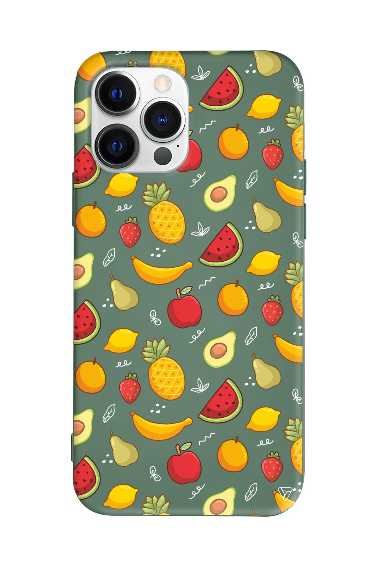 Minik Meyveler Lansman Model İçi Kadife Silikon Telefon Kılıfı