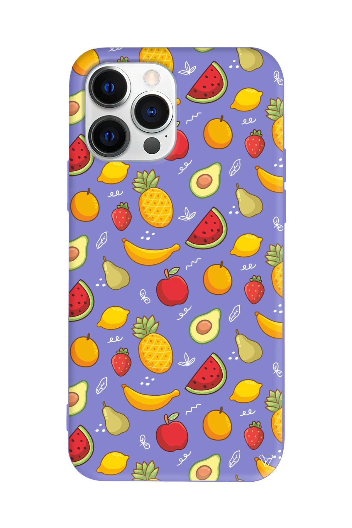 Minik Meyveler Lansman Model İçi Kadife Silikon Telefon Kılıfı