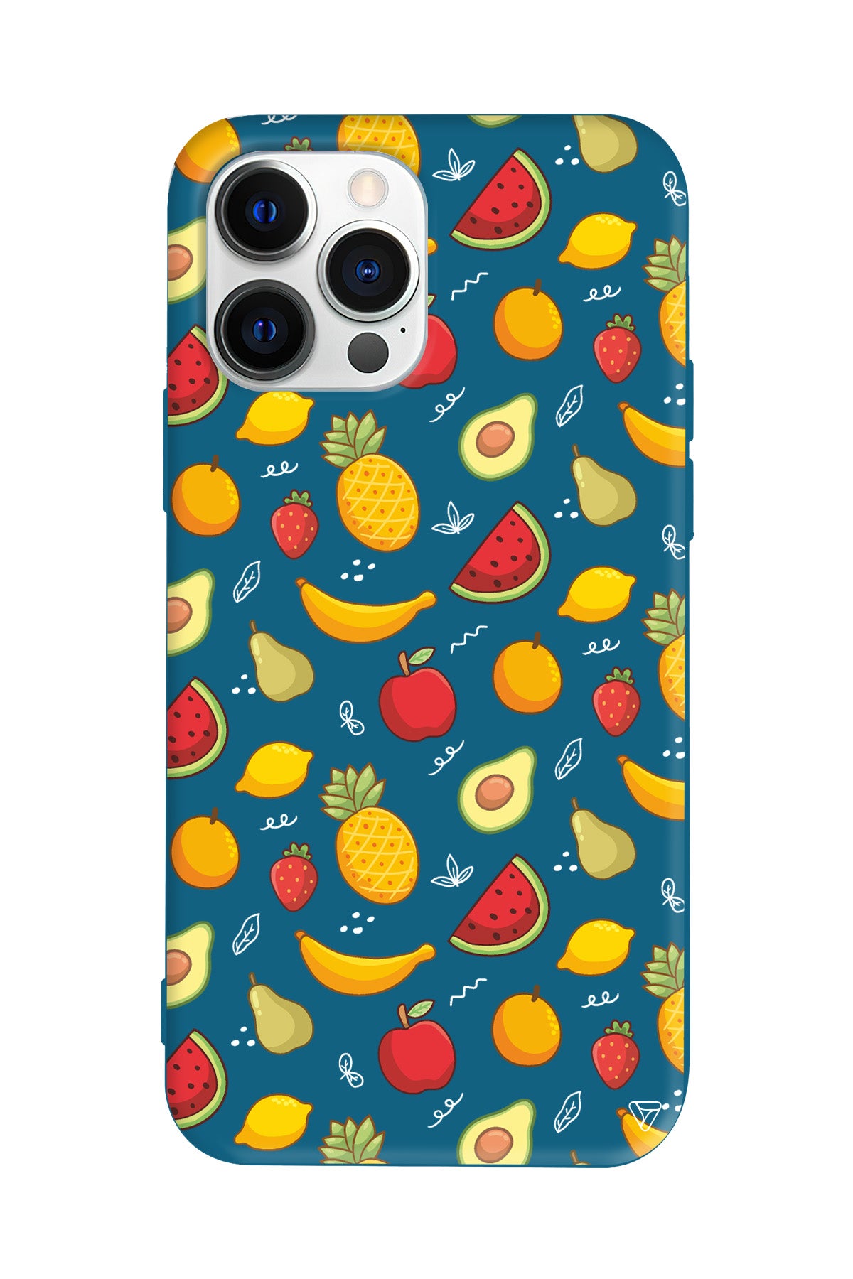 Minik Meyveler Lansman Model İçi Kadife Silikon Telefon Kılıfı