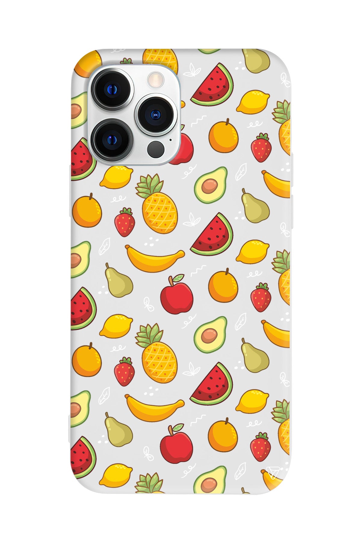 Minik Meyveler Lansman Model İçi Kadife Silikon Telefon Kılıfı